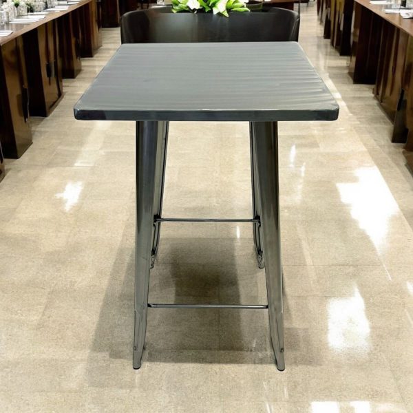 Silver Metal Tolix High Tables - BE Furniture Sales