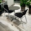 Black Rattan Bistro Set - BE Furniture Sales