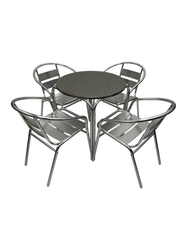 Aluminium Bistro Set for Four