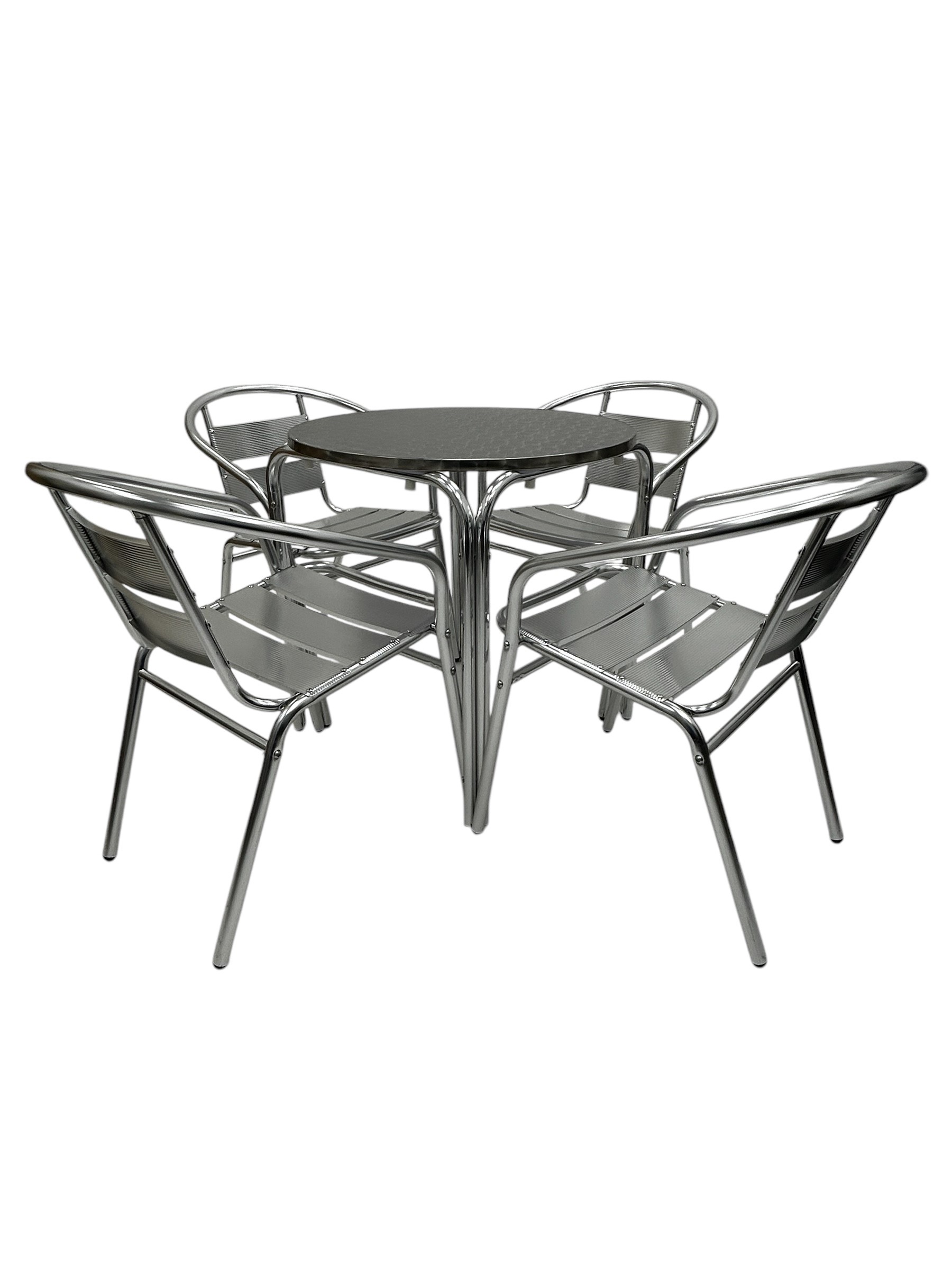 Aluminium Bistro Set for Four