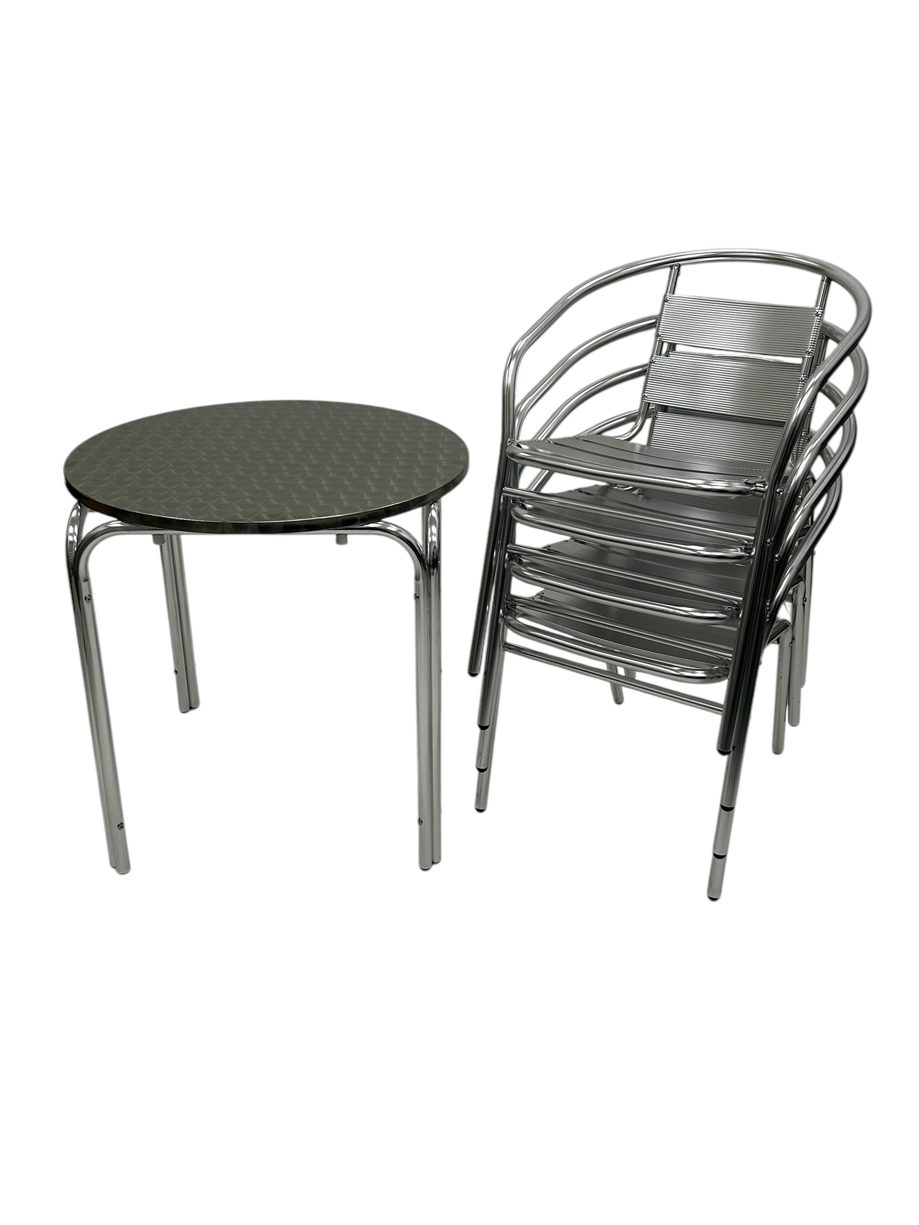 Aluminium Bistro Set for Four