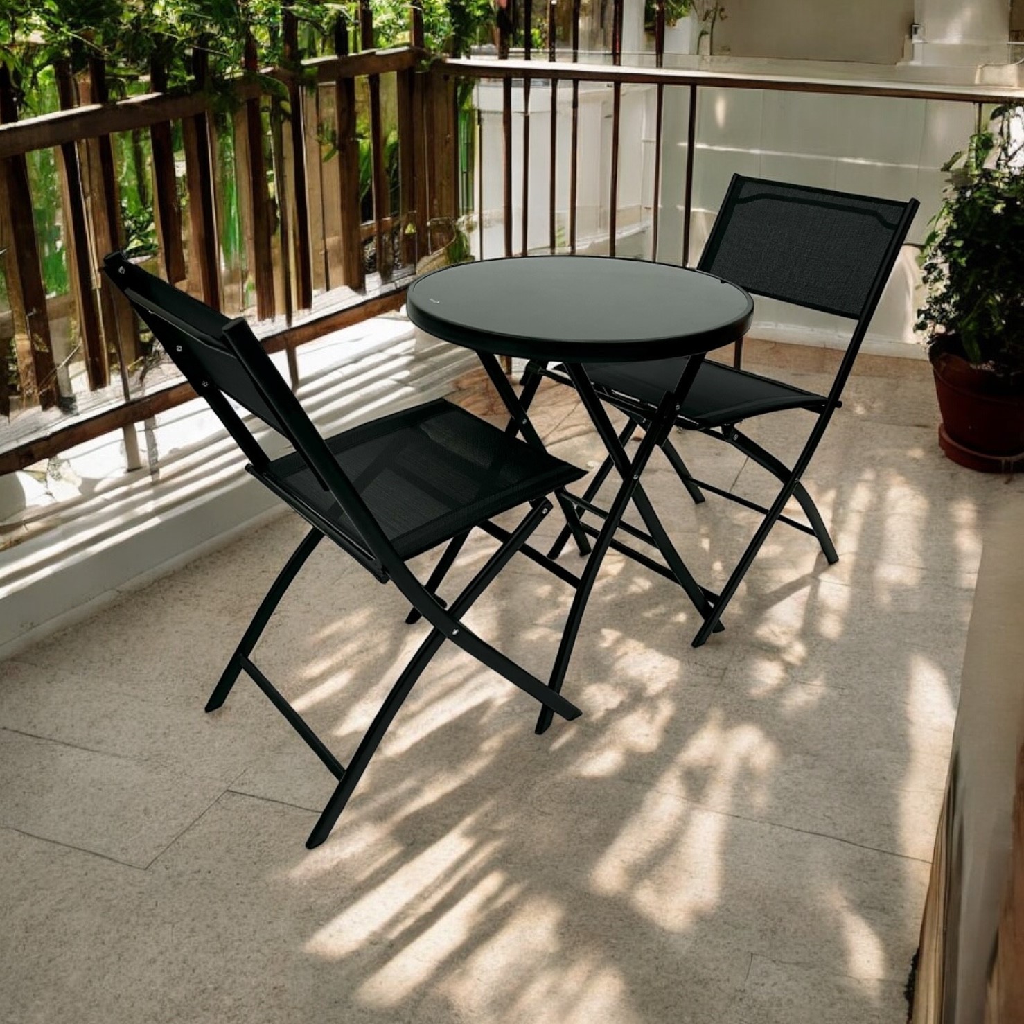 Folding garden furniture set sale