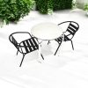 Black Steel Patio Furniture Set - BE Furniture Sales