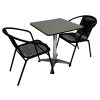 Black Rattan Garden Furniture Set