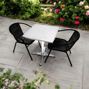 Black Rattan Garden Furniture Set - BE Furniture Sales