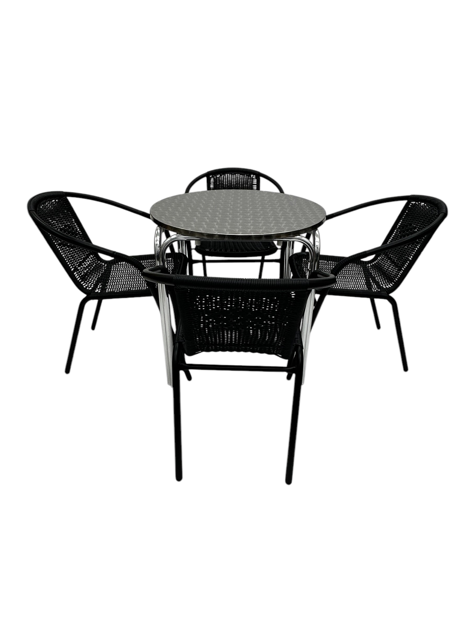 Rattan Garden Set in Black