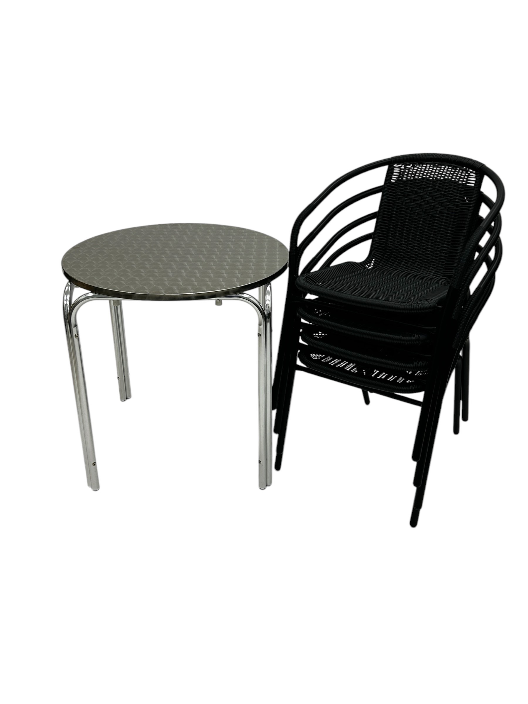 Rattan Garden Set in Black