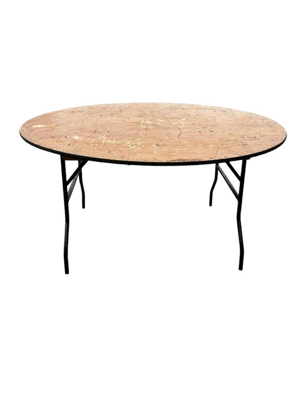 Varnished 5ft Round Tables