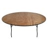 6ft Round Wooden Tables