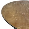 6ft Round Wooden Tables