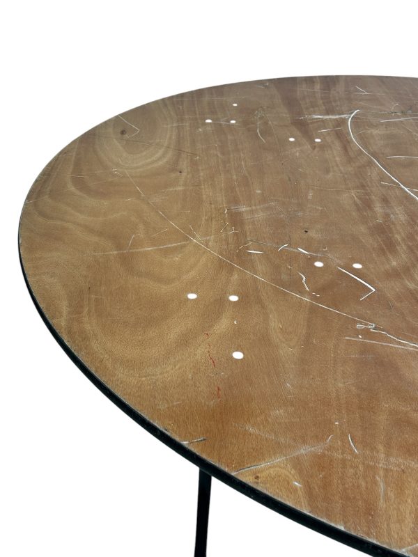 6ft Round Wooden Tables