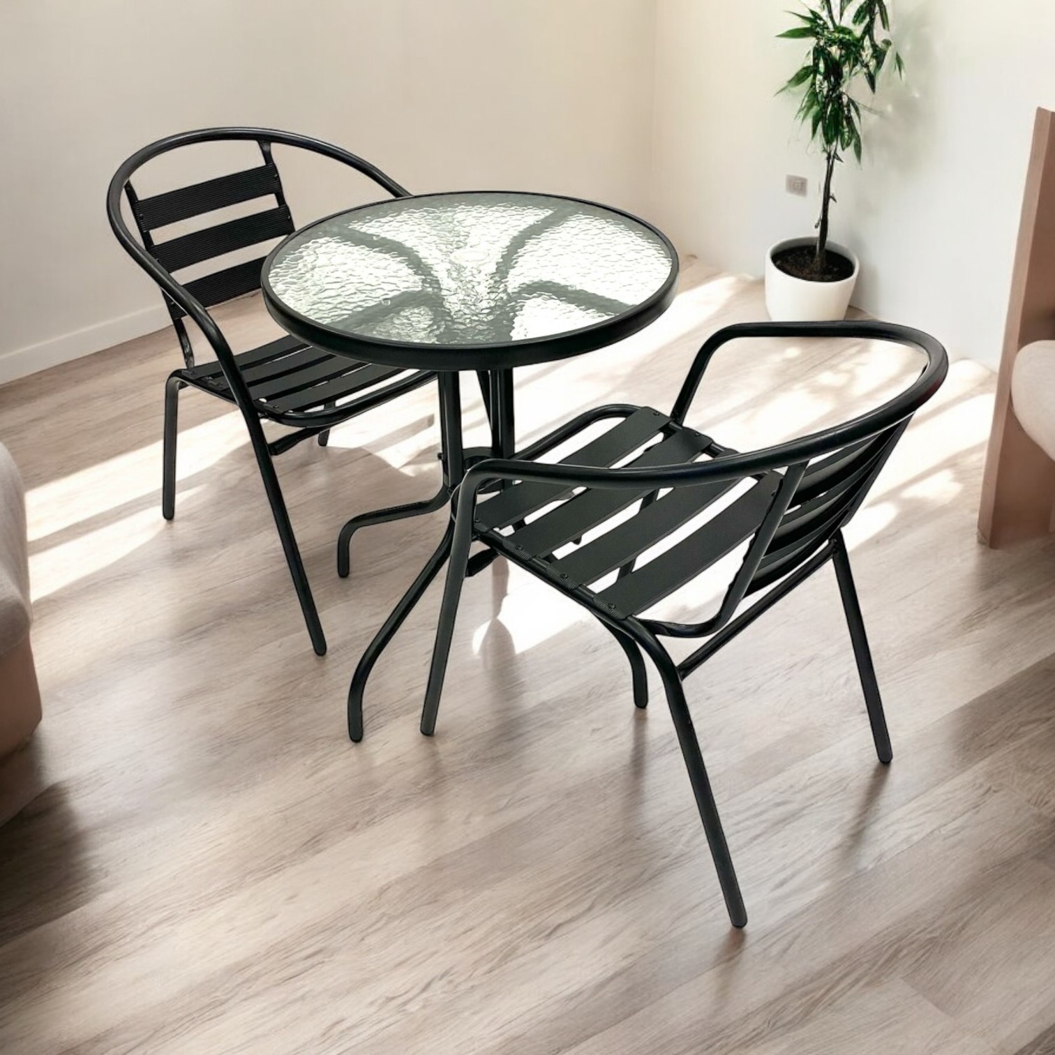 Black Garden Furniture Set - BE Furniture Sales