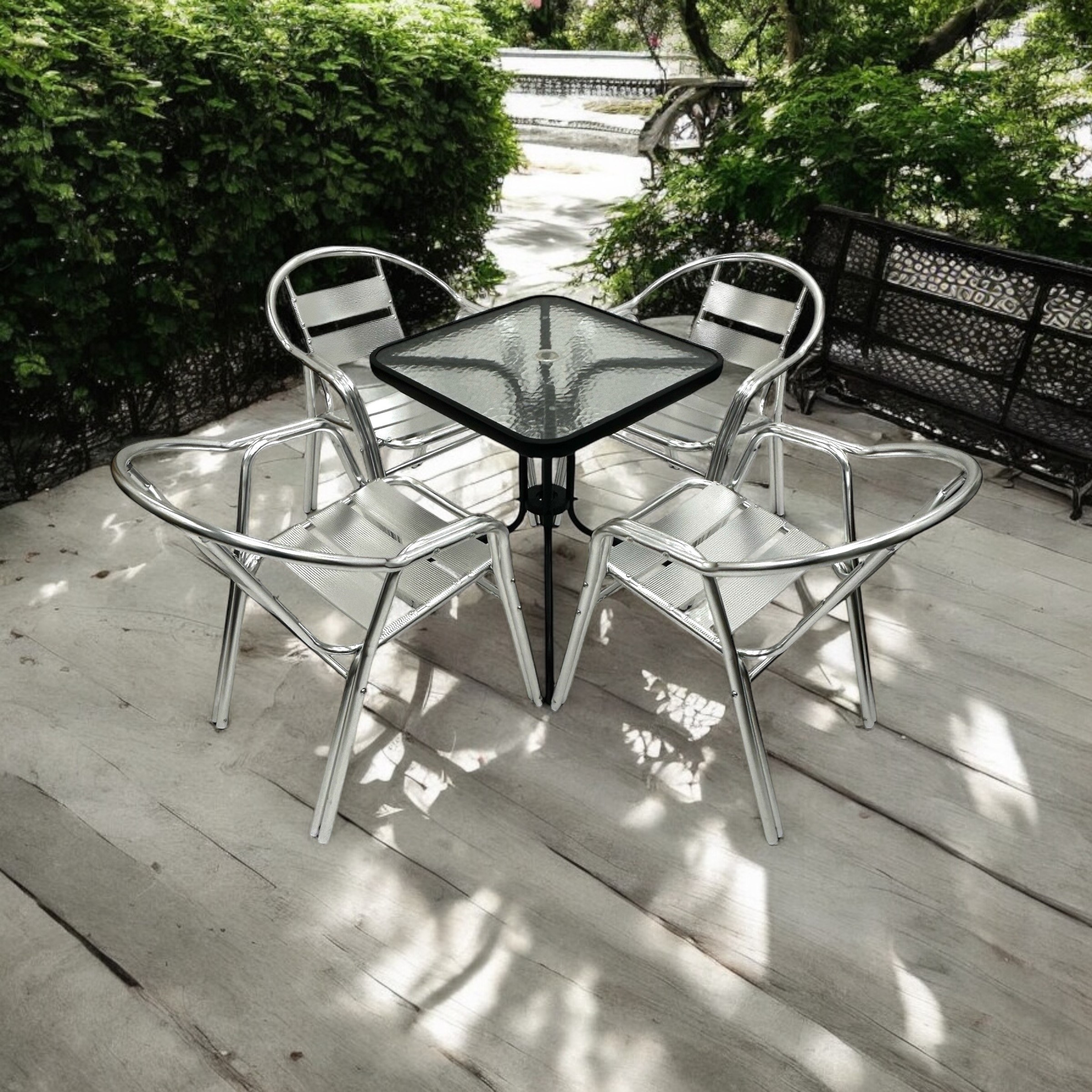 Aluminium chairs garden sale