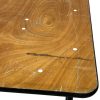 2ft6 Square Varnished Table