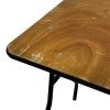 2ft6 Square Varnished Table