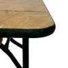 2ft6 Square Varnished Table