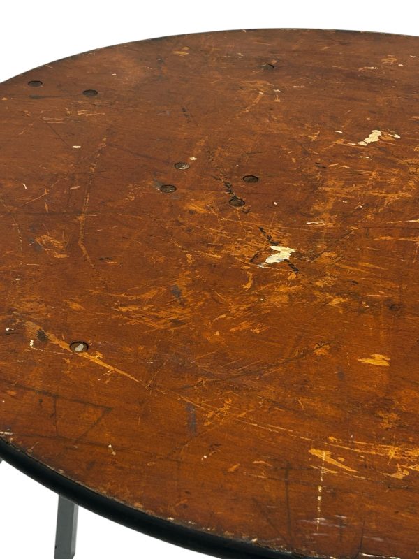 3ft Round Wooden Table