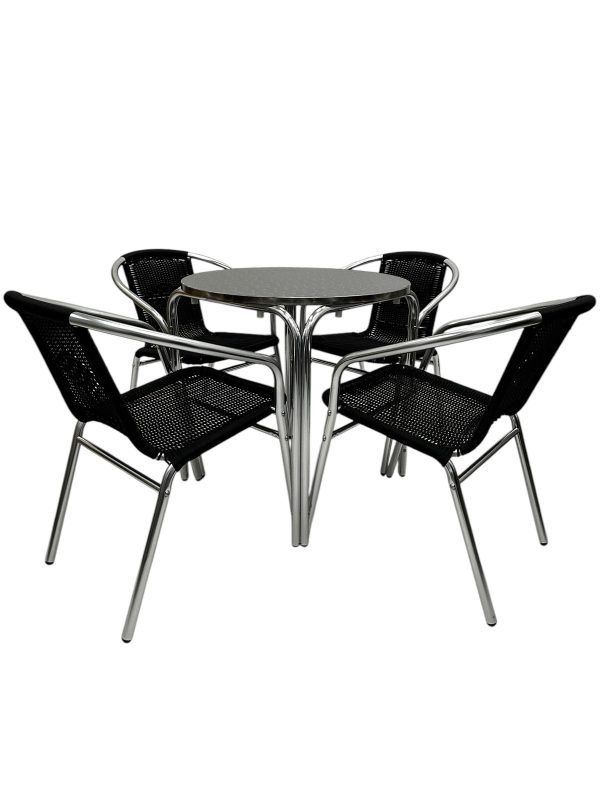 Black Rattan Garden Furniture Set