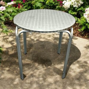 Stacking Aluminium Round Table - BE Furniture Sales