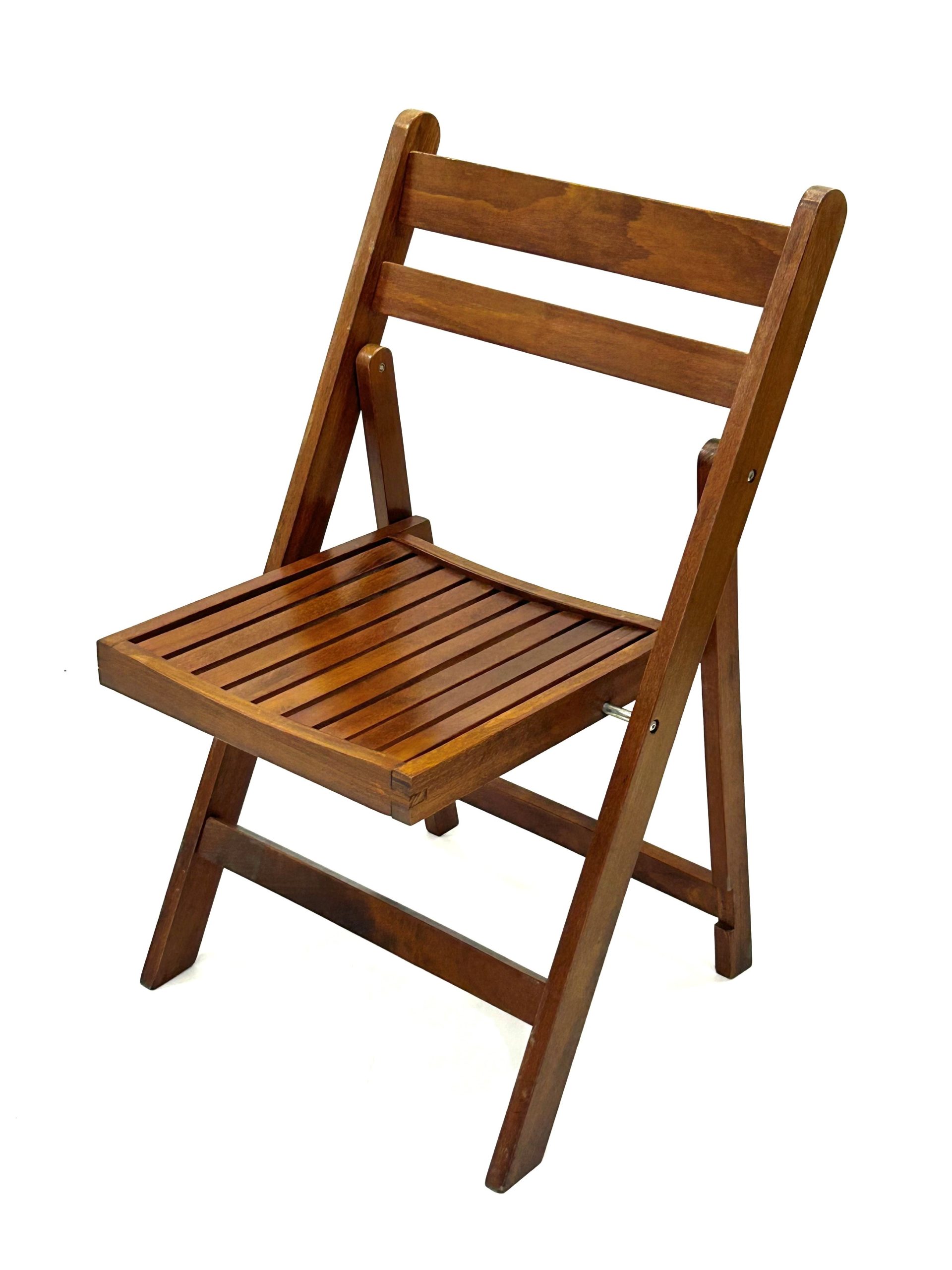 Ex Hire G1 Brown Wooden Folding Chair BE Furniture Sales