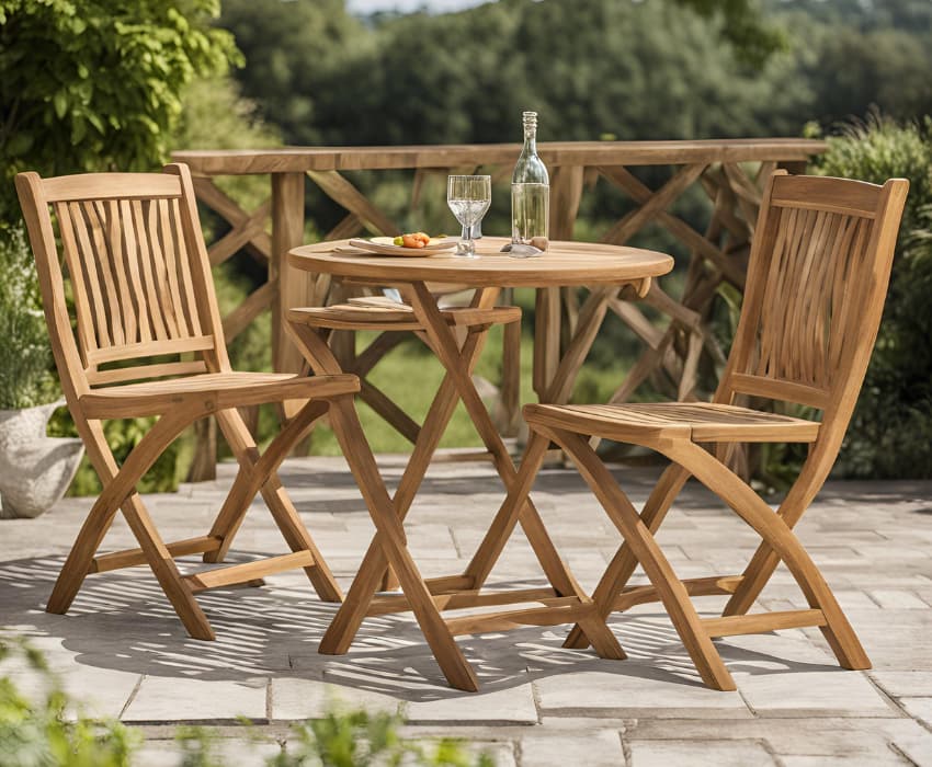 Folding Garden Tables and 2 Chair Sets - BE Furniture Sales 