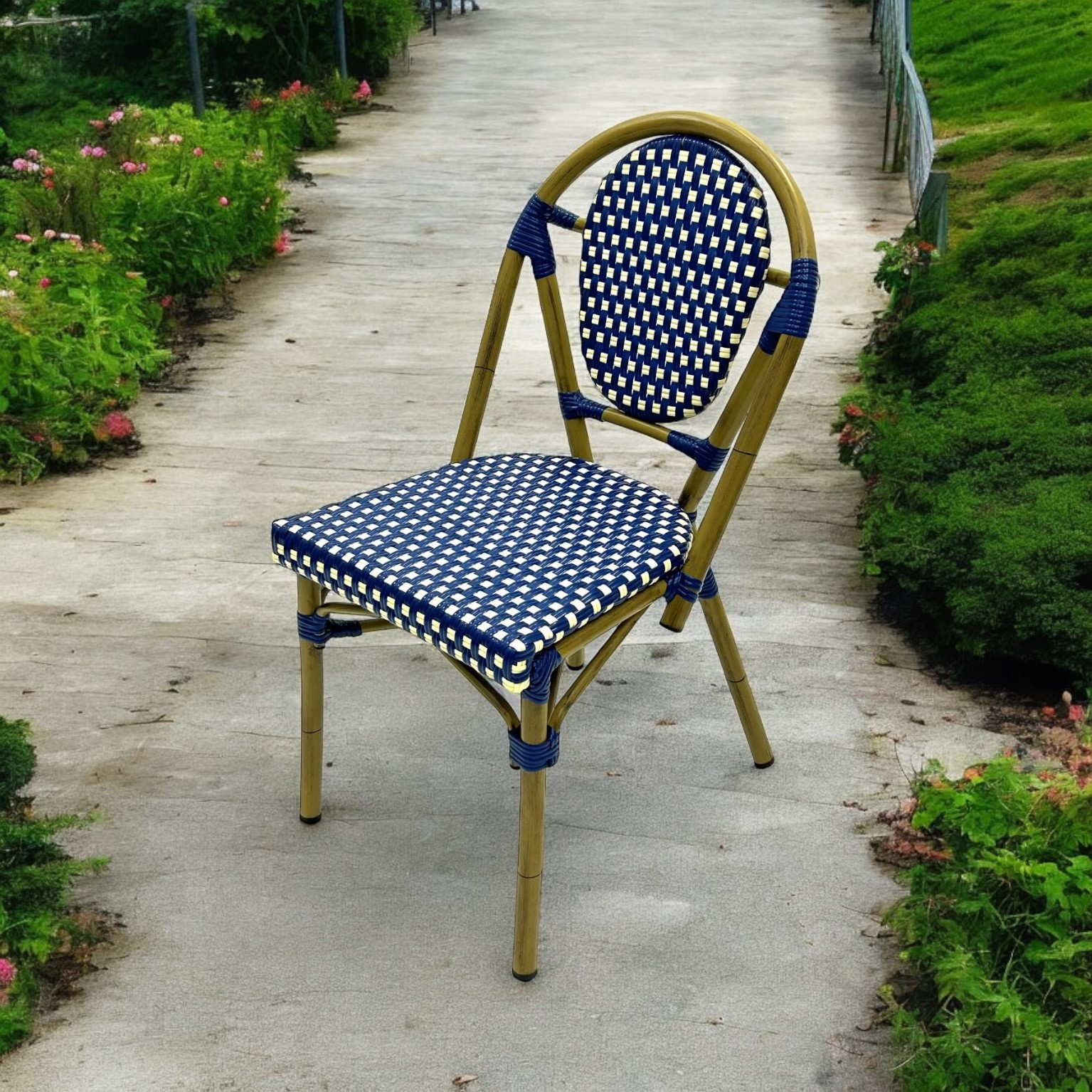 Blue Paris Bistro Chairs