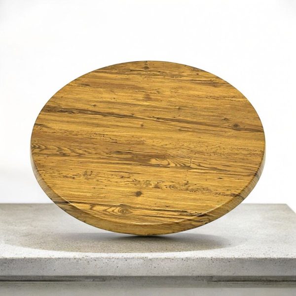 Aged Pine Effect Round Table Tops