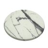 Romeo White Marble Effect Round Table Tops