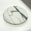 Romeo White Marble Effect Round Table Tops - BE Furniture Sales