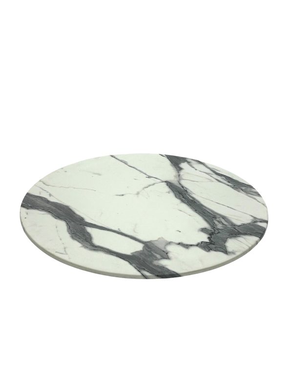 Romeo White Marble Round Table Tops