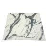 Romeo White Marble Effect Square Table Tops