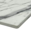 Romeo White Marble Effect Square Table Tops