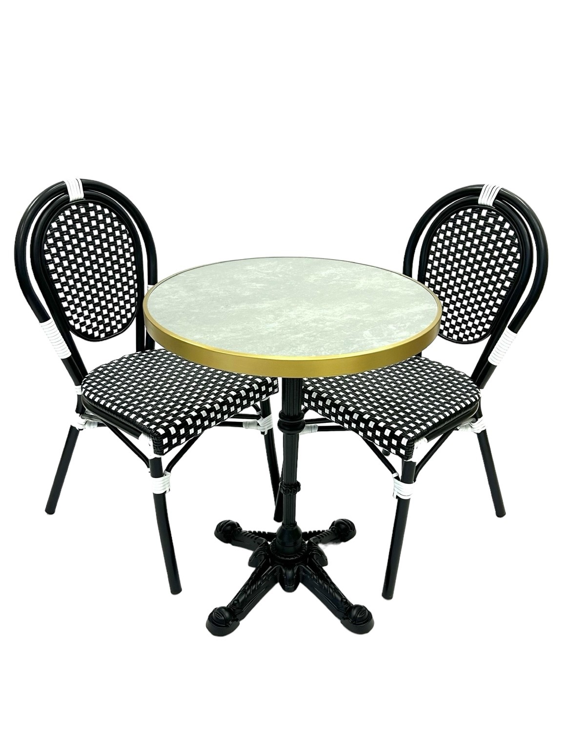 Black Paris Bistro Set