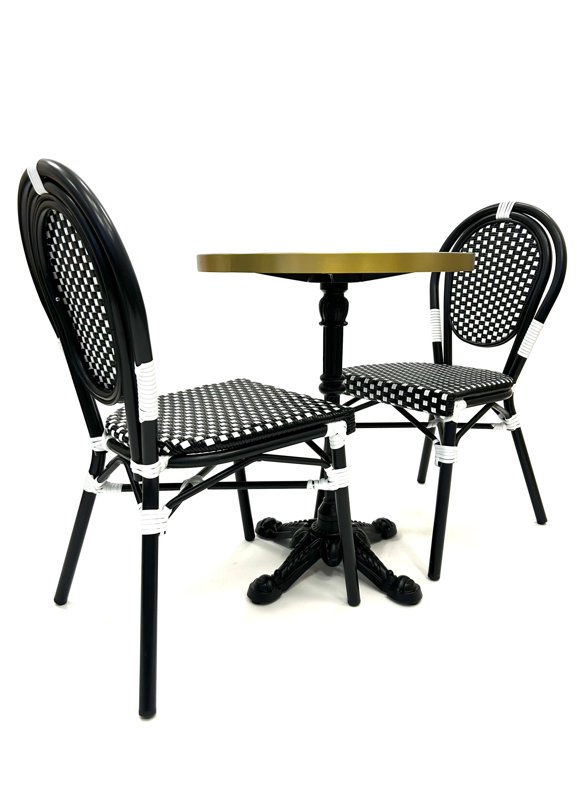 Black Paris Bistro Set