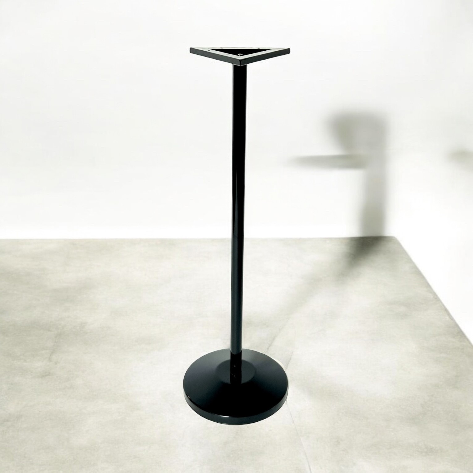 Black Metal High Table Base