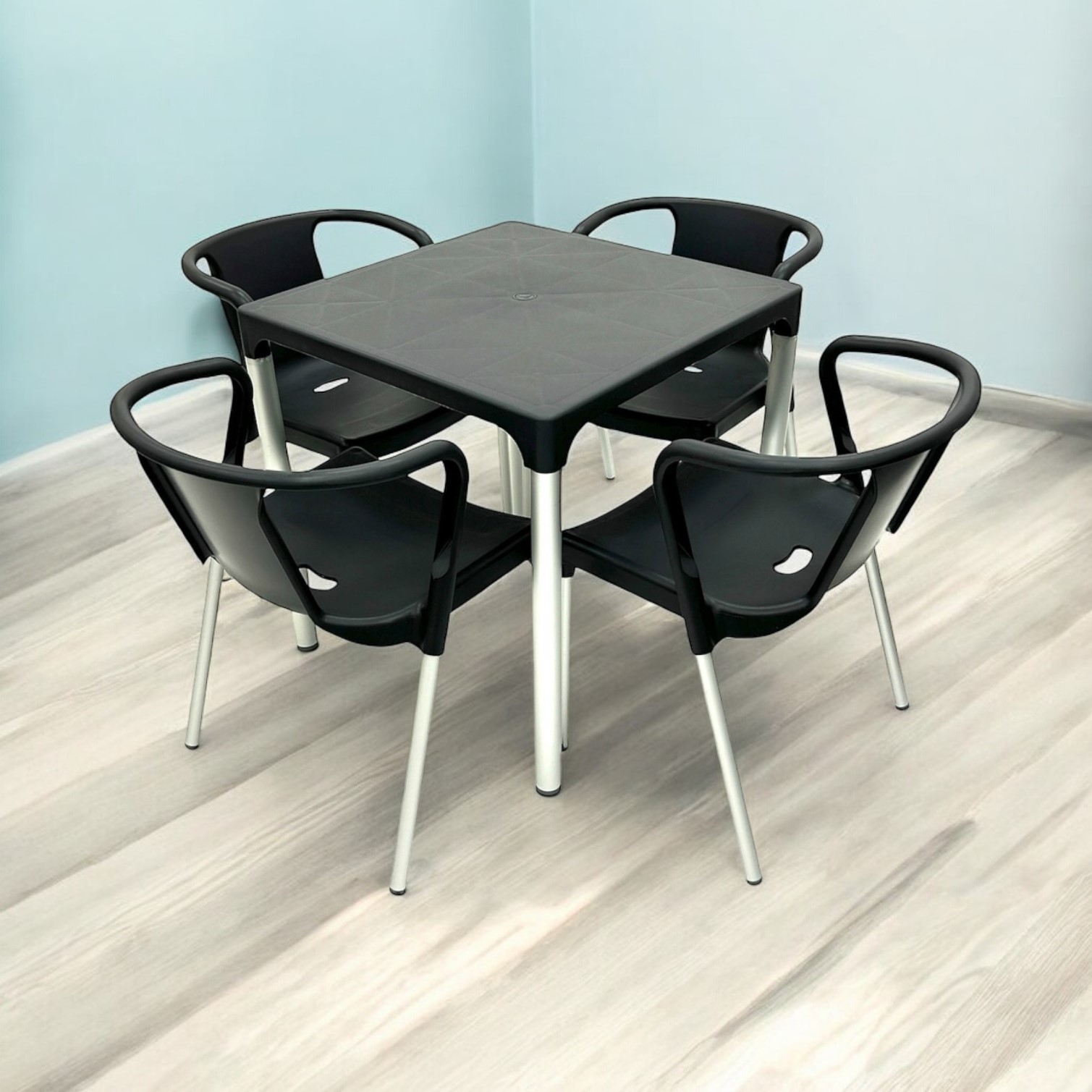 Grey Plastic Canteen Furniture - BE Furniture Sales