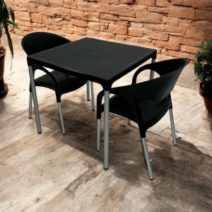 Black Canteen Bistro Set - BE Furniture Sales