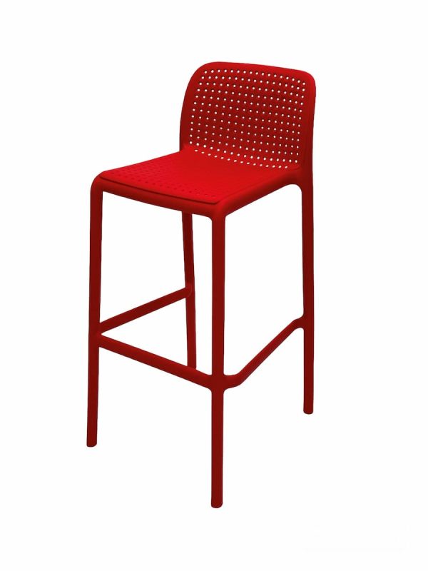 Deluxe Red Bar and Counter Stools - BE Furniture Sales