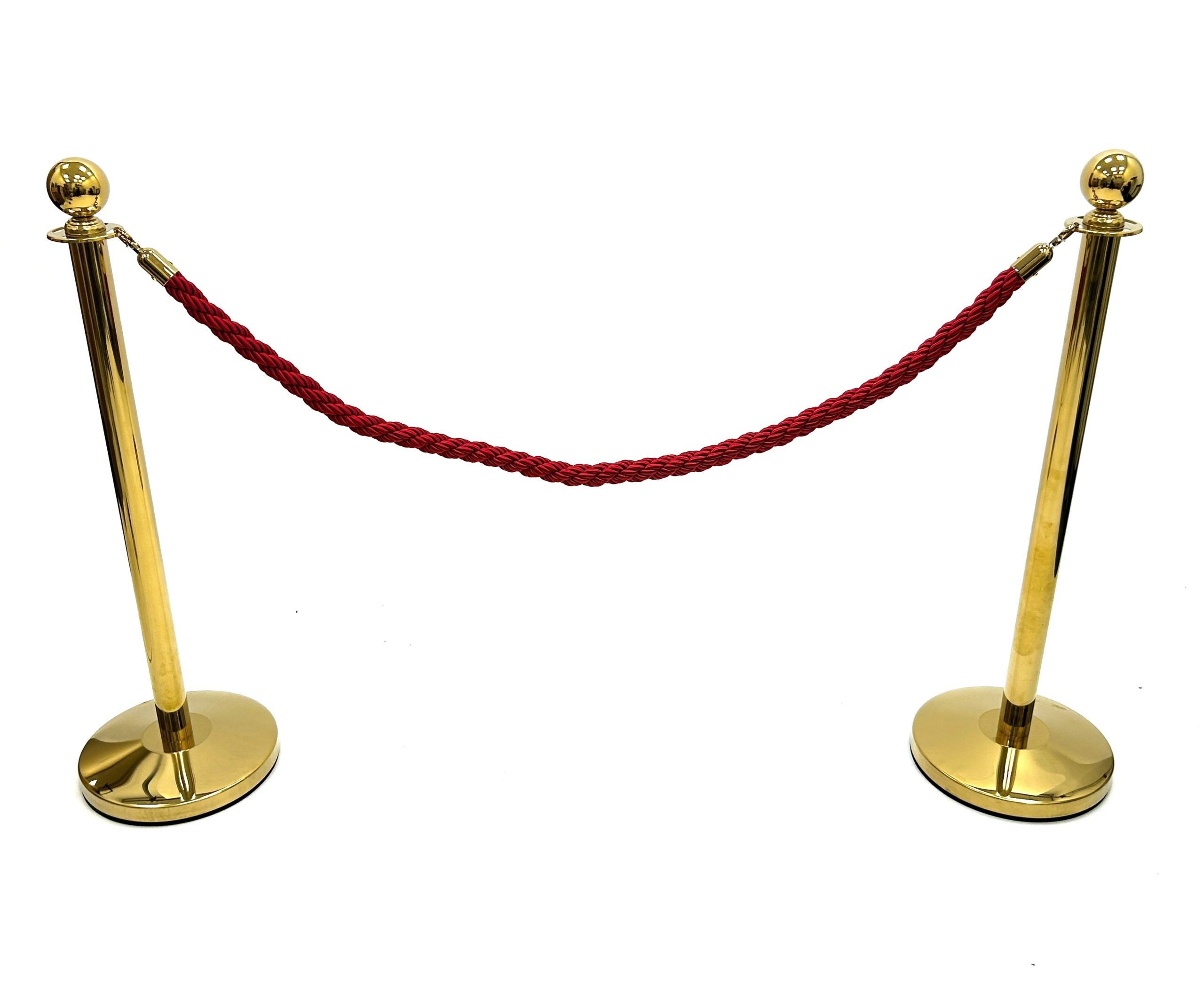 Gold Barrier Posts