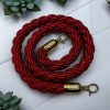 Red Braided Ropes Gold Ends