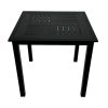 80cm Square Black Bistro Table