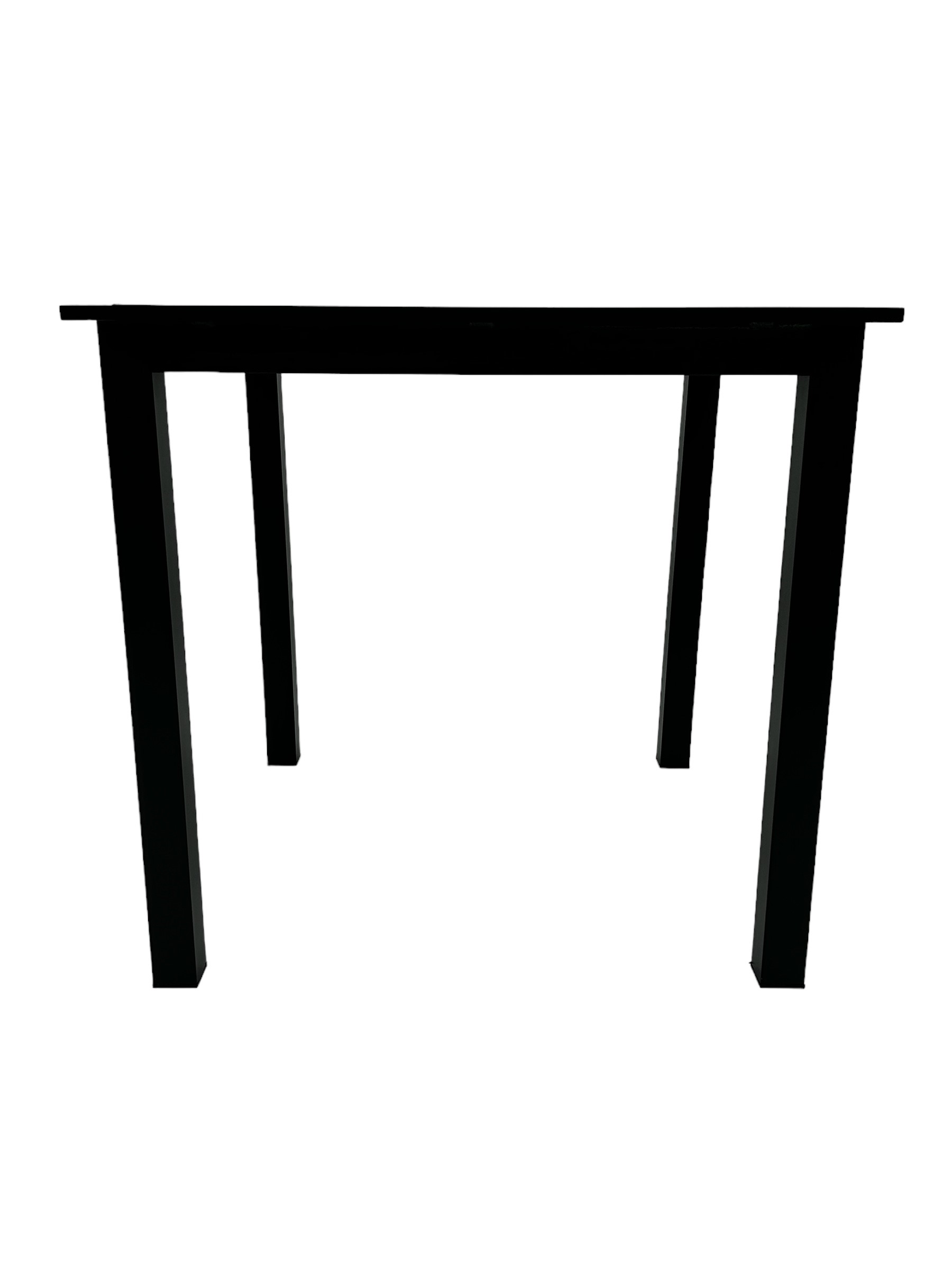 80cm Square Black Bistro Table