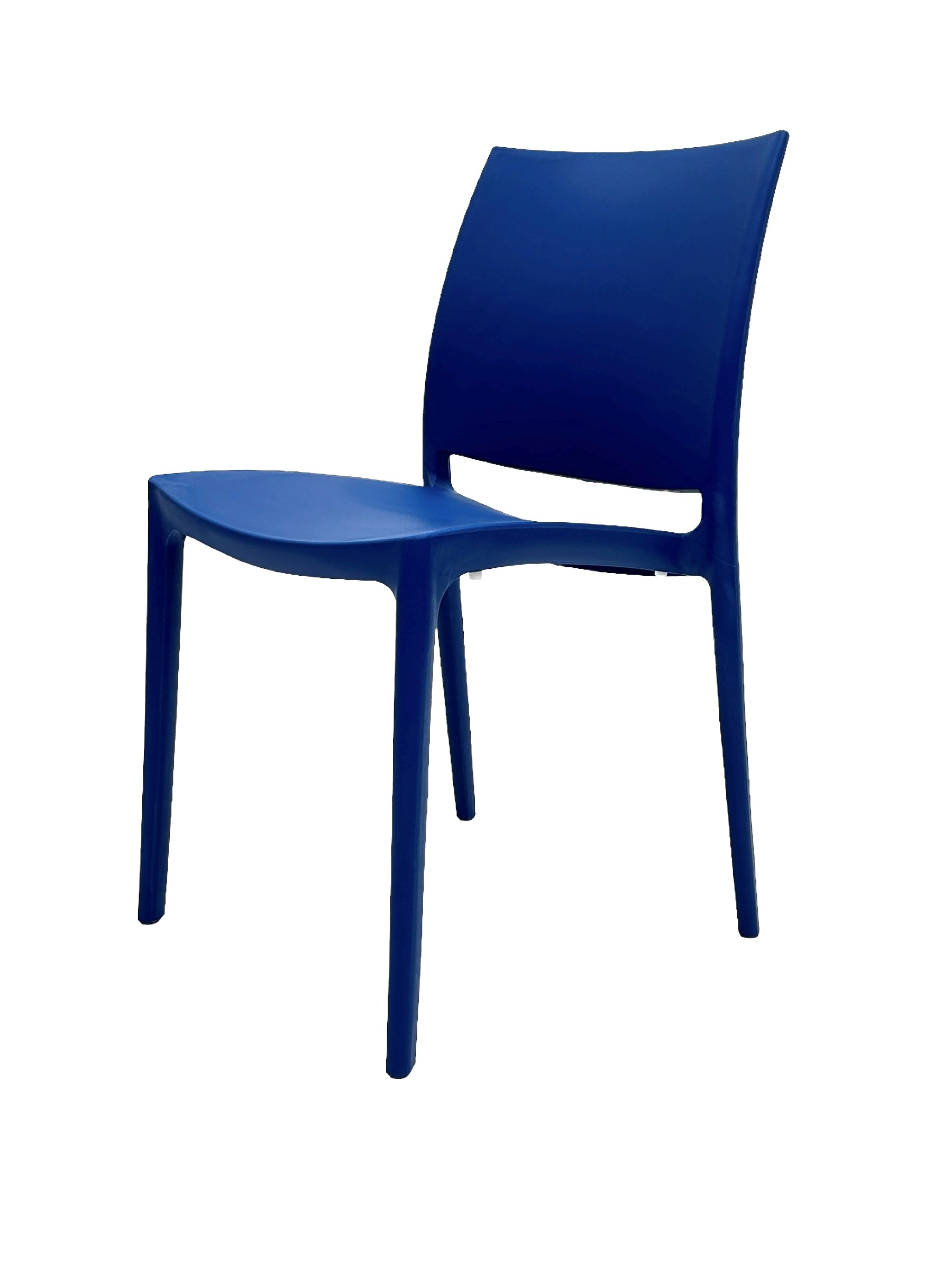 Blue Plastic Stacking Chairs