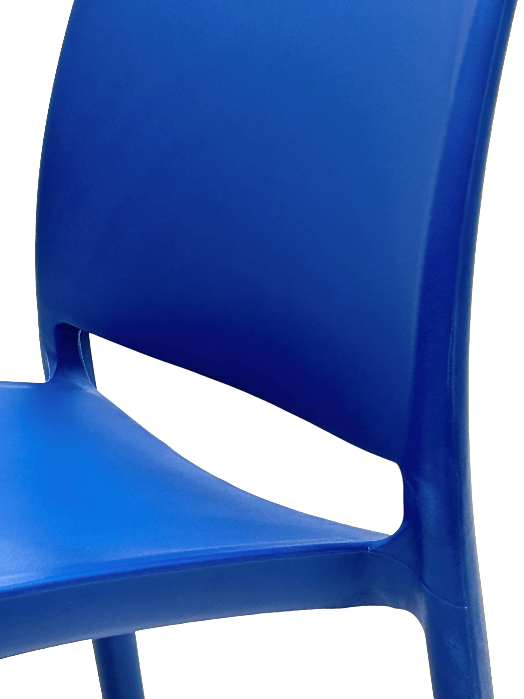 Blue Plastic Stacking Chairs