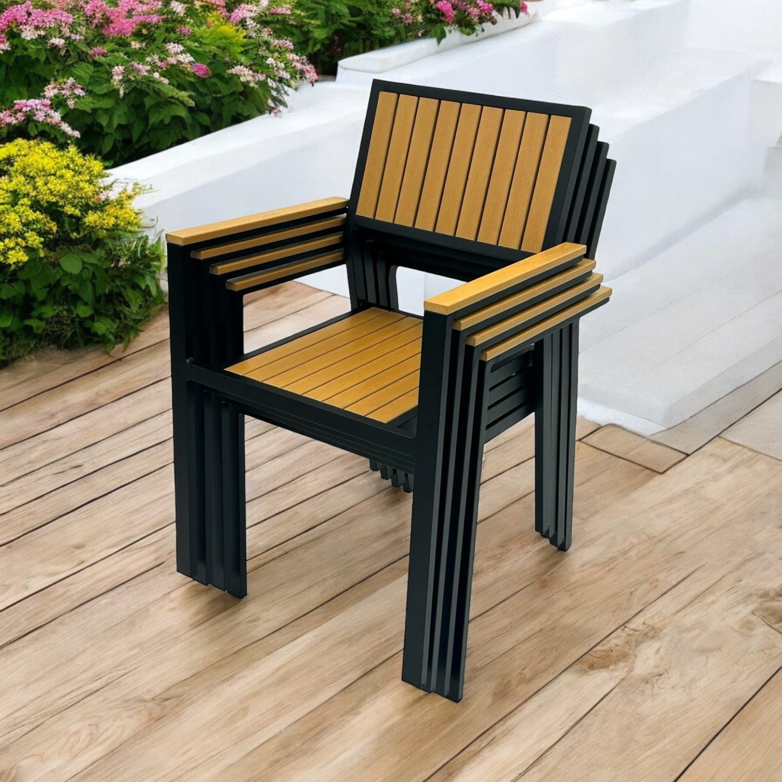 Deluxe Stacking Garden Chairs