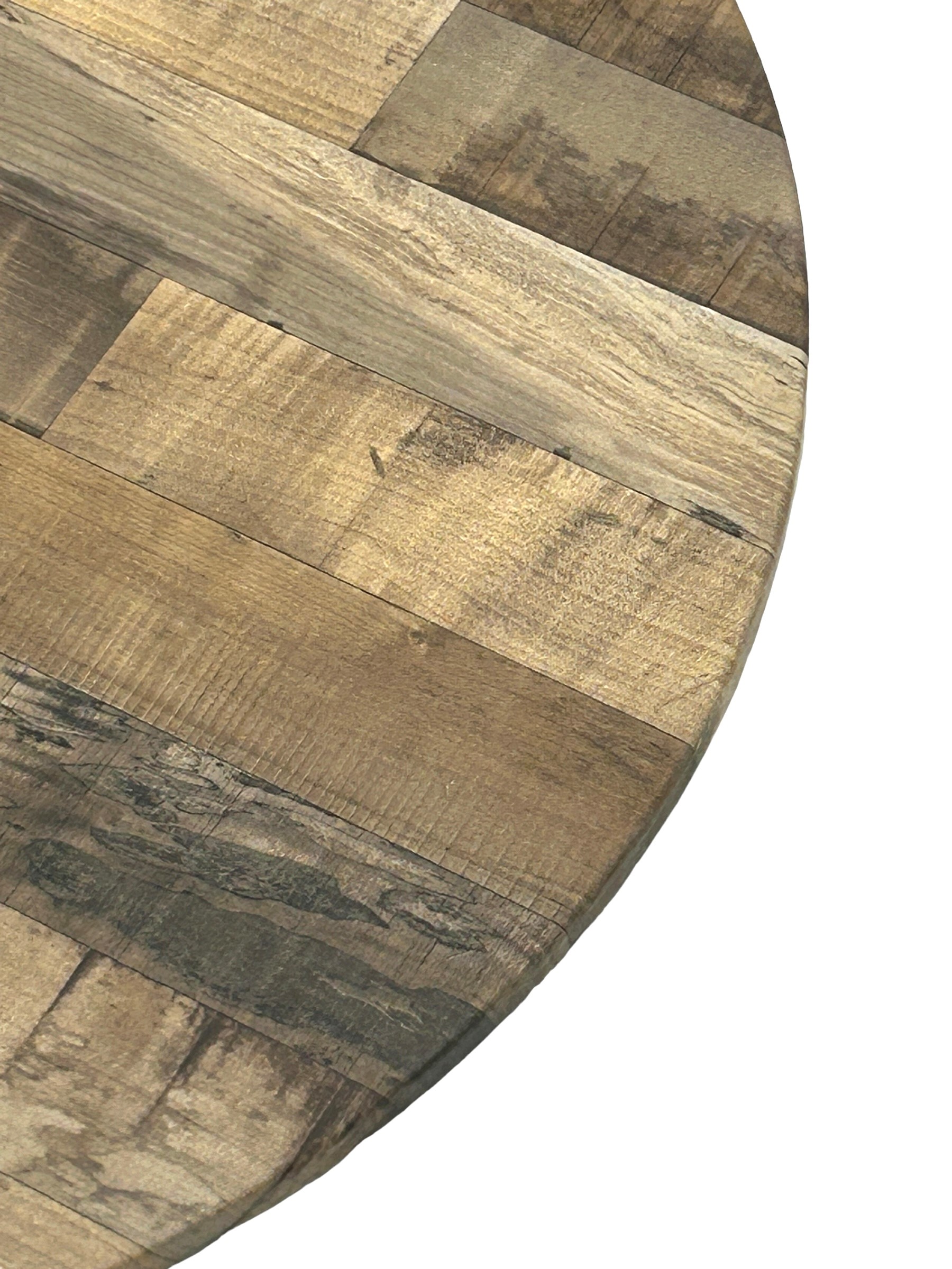 Rustic Maple Effect Round Table Tops