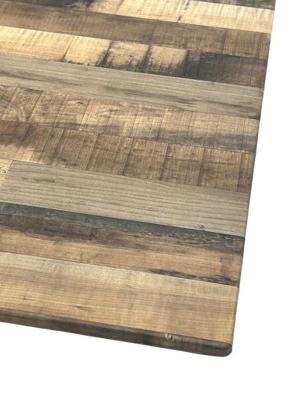 Rustic Maple Effect Square Table Tops