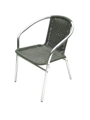 Grey Rattan Bistro Chairs