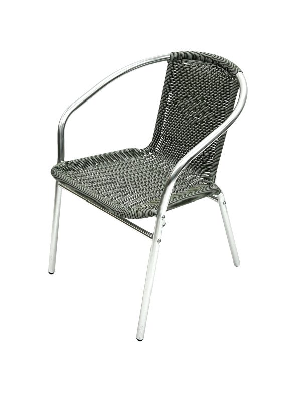 Grey Rattan Bistro Chairs