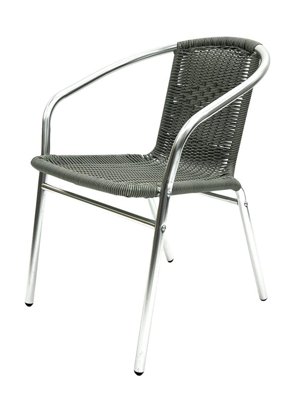 Grey Rattan Bistro Chairs